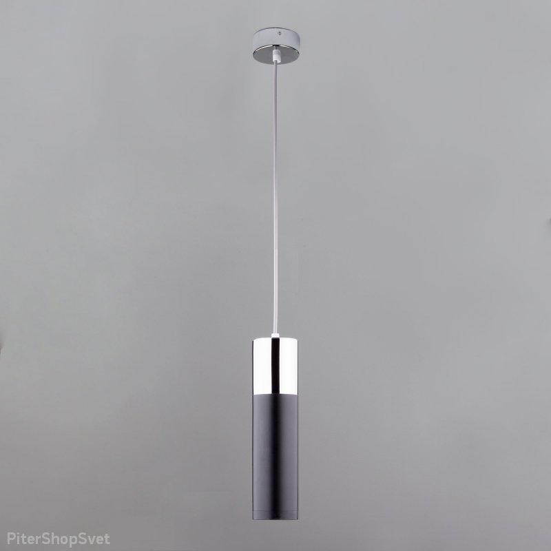Светодиодный подвесной светильник «Double Topper» 50135/1 LED хром/черный