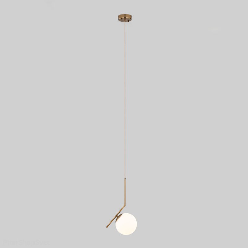 Подвесной светильник шар 15см «Frost Long» 50159/1 латунь