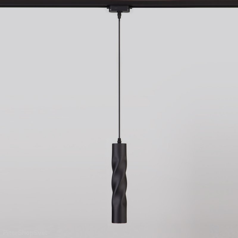 Трековый подвесной светильник 10Вт 4200К «Scroll» 50162/1 LED черный 10W