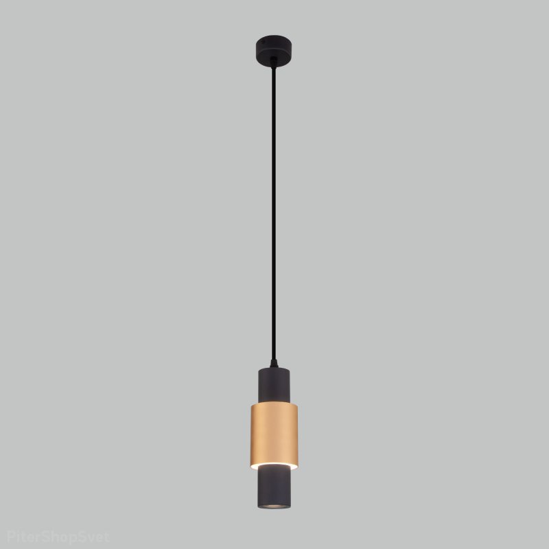 Светодиодный подвесной светильник 13Вт 4200К «Bento» 50204/1 LED черный/матовое золото