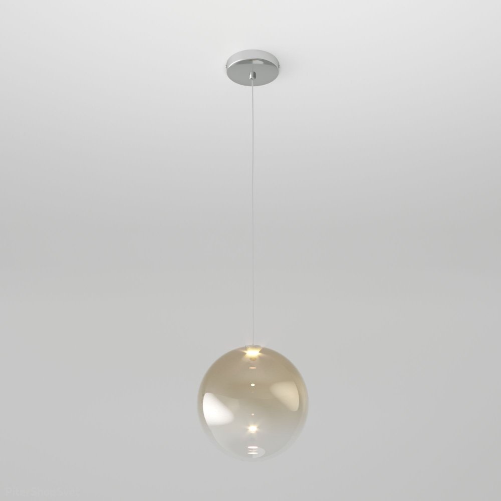 Подвесной светильник янтарный шар Ø18см 1Вт 4200К «Wonder» 50230/1 LED янтарный