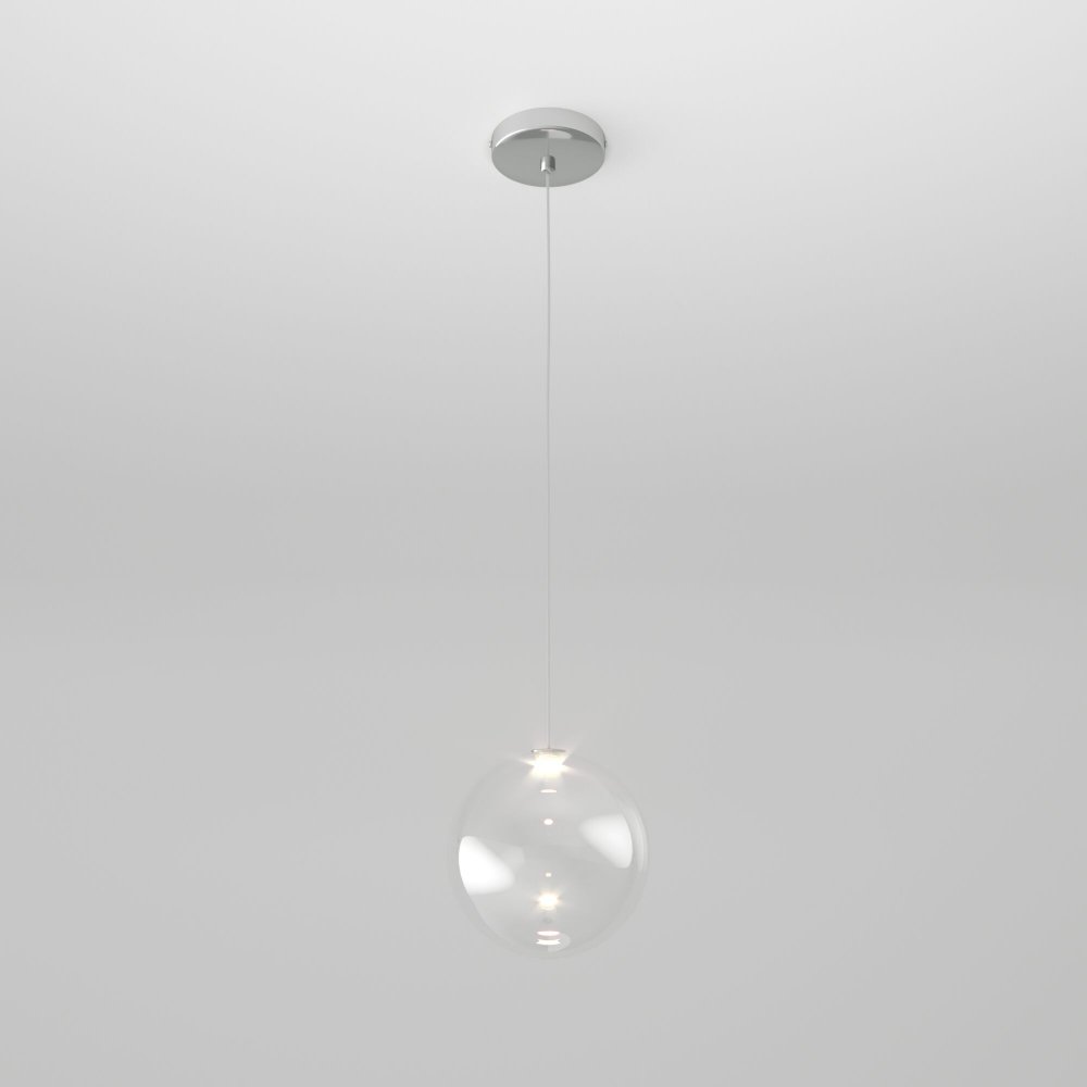 Подвесной светильник прозрачный шар Ø15см 1Вт 4200К «Wonder» 50231/1 LED прозрачный