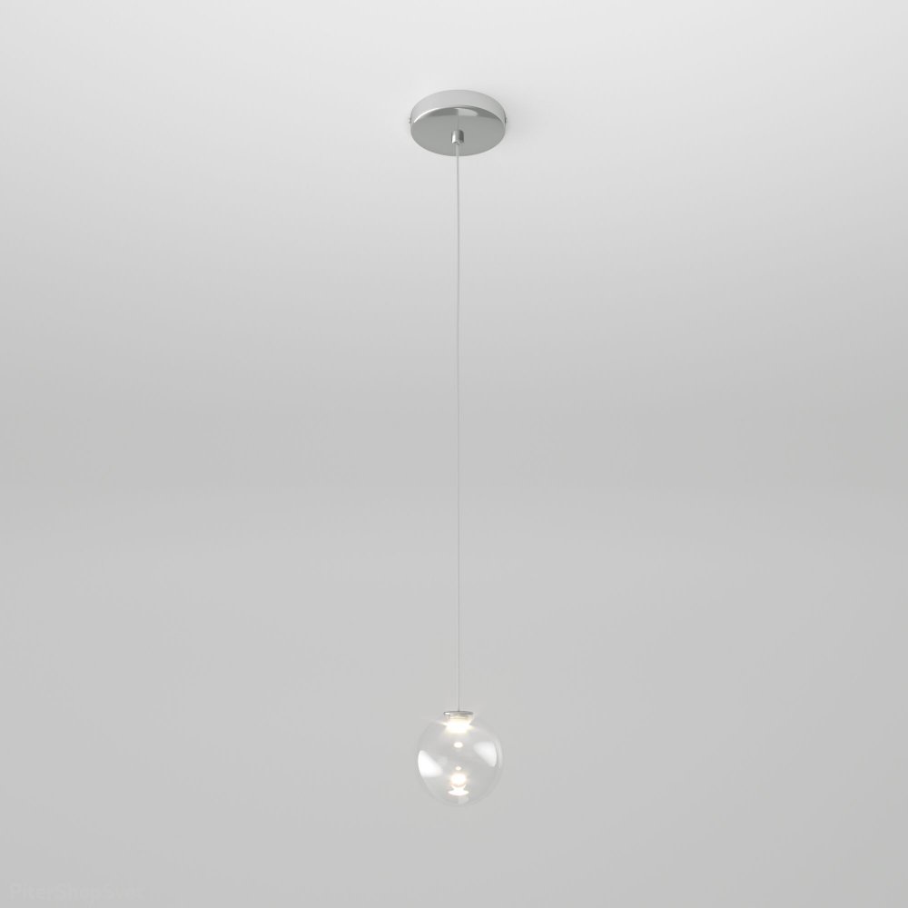 Подвесной светильник шар Ø8см 1Вт 4200К «Wonder» 50234/1 LED прозрачный