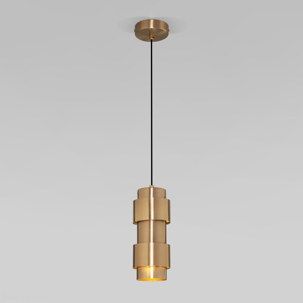 Подвесной светильник цвета латуни «Mark» 50235/1 латунь