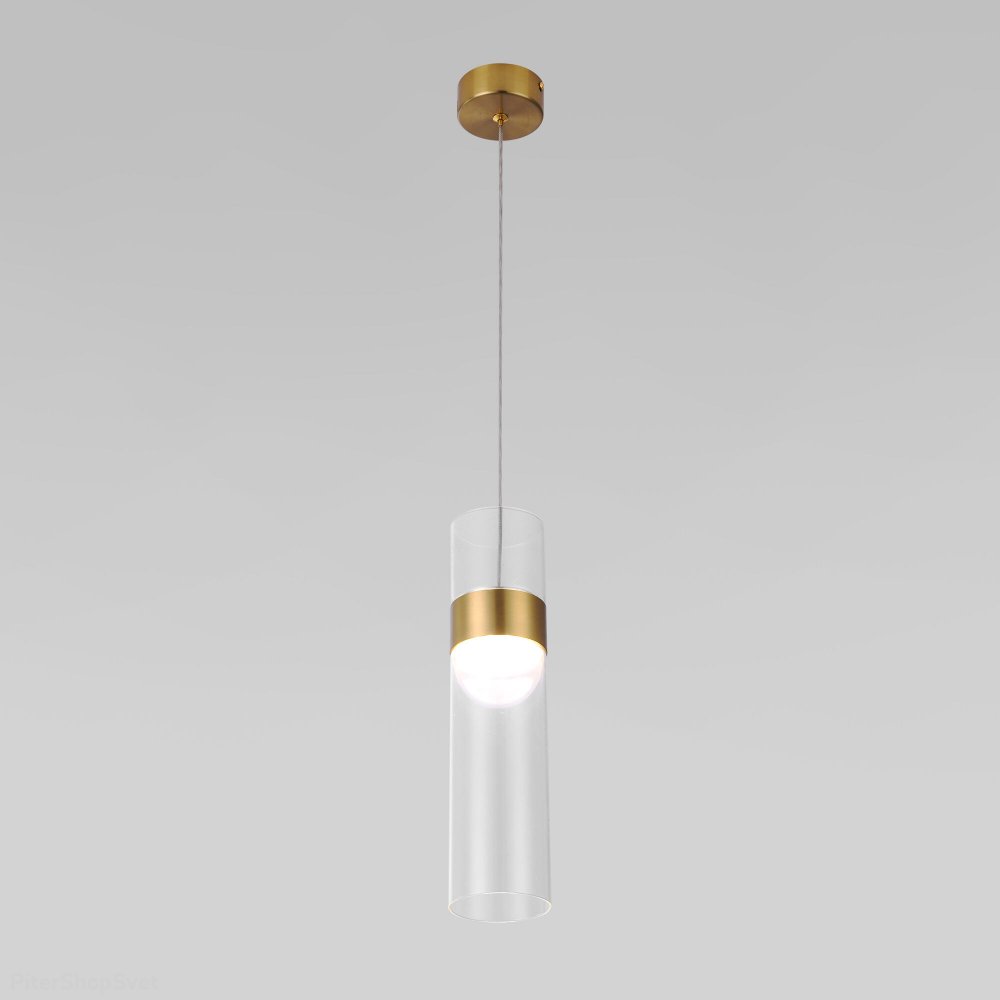 Подвесной светильник «Lumen» 50244/1 LED латунь/прозрачный