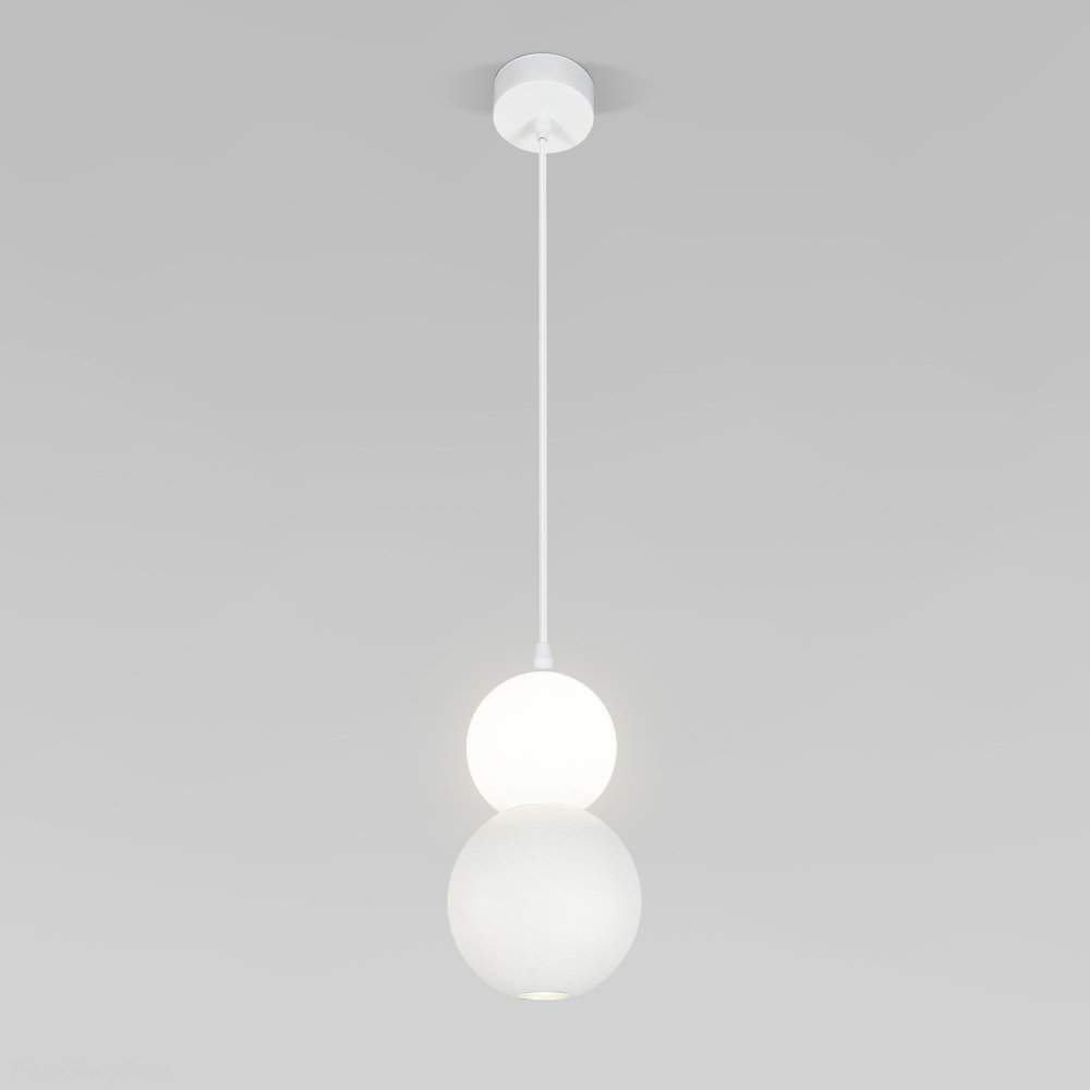 Подвесной светильник шары, GU10+LED, белый «Polar» 50251/1 LED белый