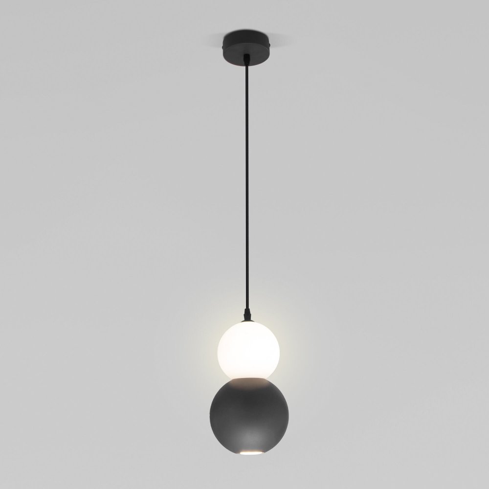 Подвесной светильник шары, GU10+LED, серый «Polar» 50251/1 LED серый