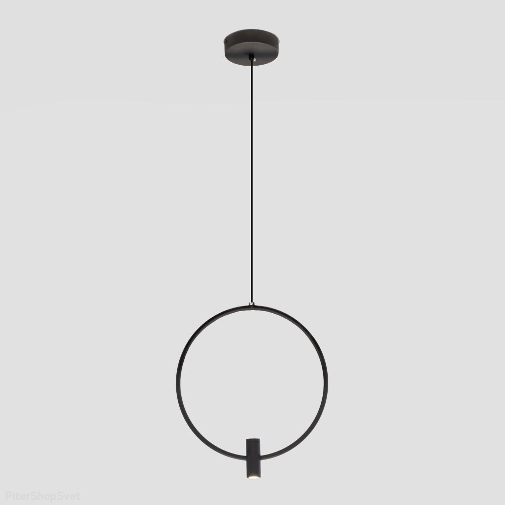 Чёрный подвесной светильник кольцо «Layla» 50257/1 LED черный