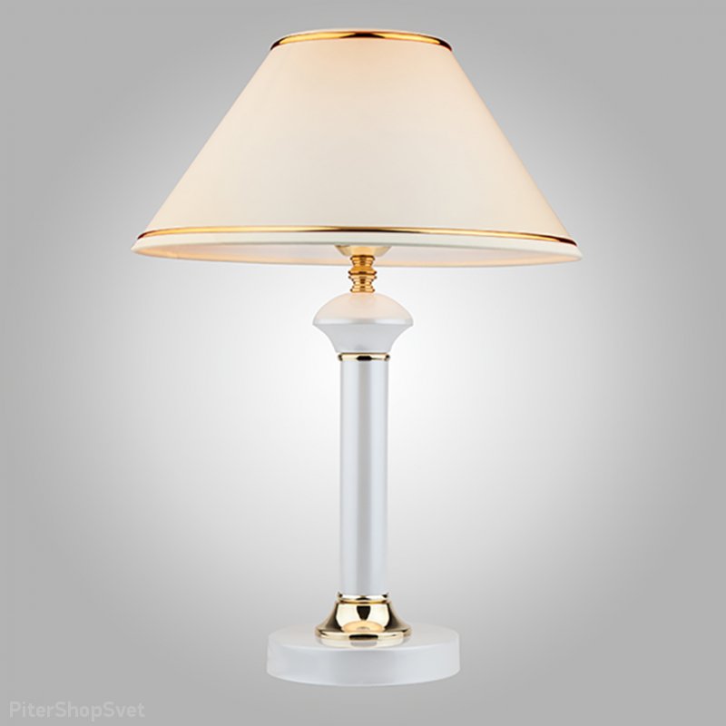 Настольная лампа «Lorenzo» 60019/1 глянцевый белый