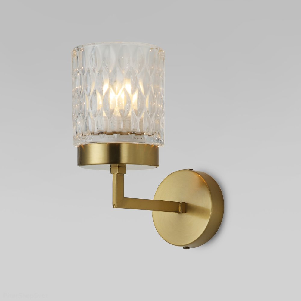 Настенное бра цвета латуни 60127/1 латунь