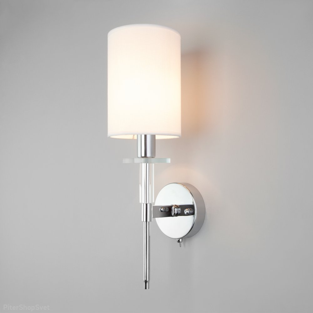Настенное бра с выключателем 60132/1 хром