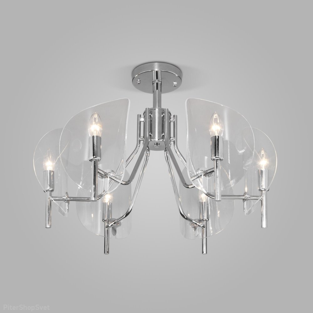 Хромированная люстра на штанге «ROCCO» 60135/6 хром