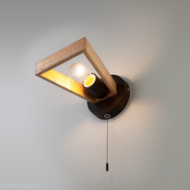 Настенный светильник с сонеткой «Klark» 70056/1 черный