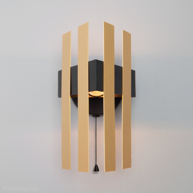 Настенный светильник с сонеткой «Spada» 70116/1 черный