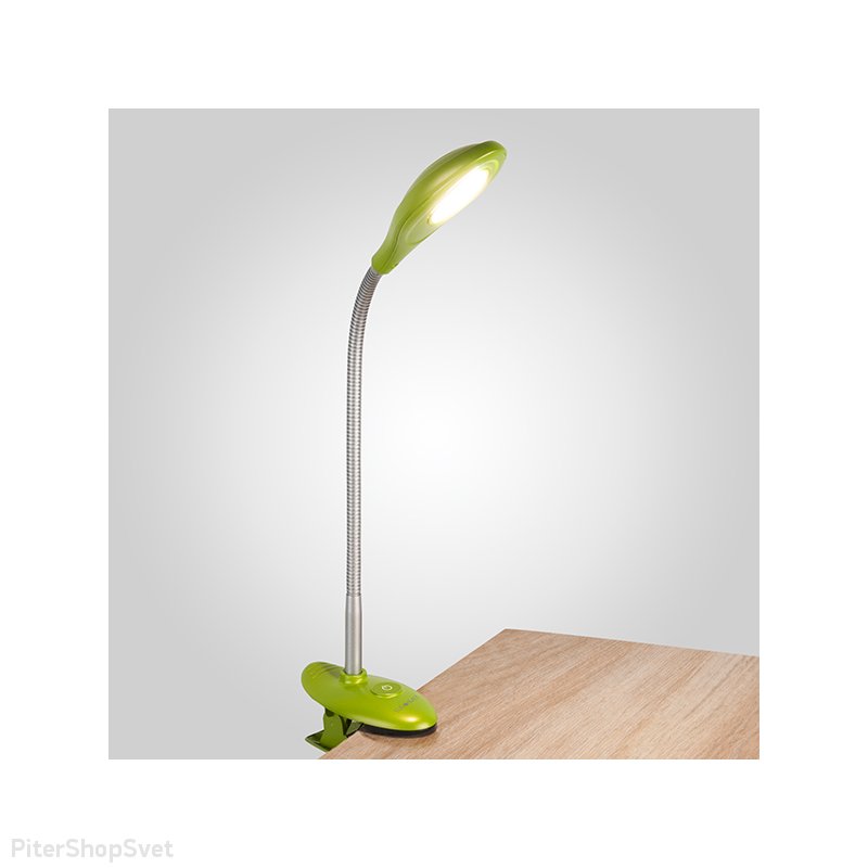Настольная лампа на прищепке «SMART» 90198/1 зеленый 5W