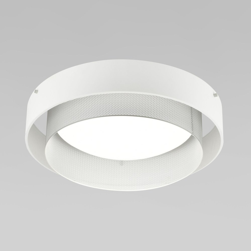 Умный круглый потолочный светильник 34Вт 3300,4200,6500К белый/серебро «Imperio» 90286/1 белый/серебро Smart