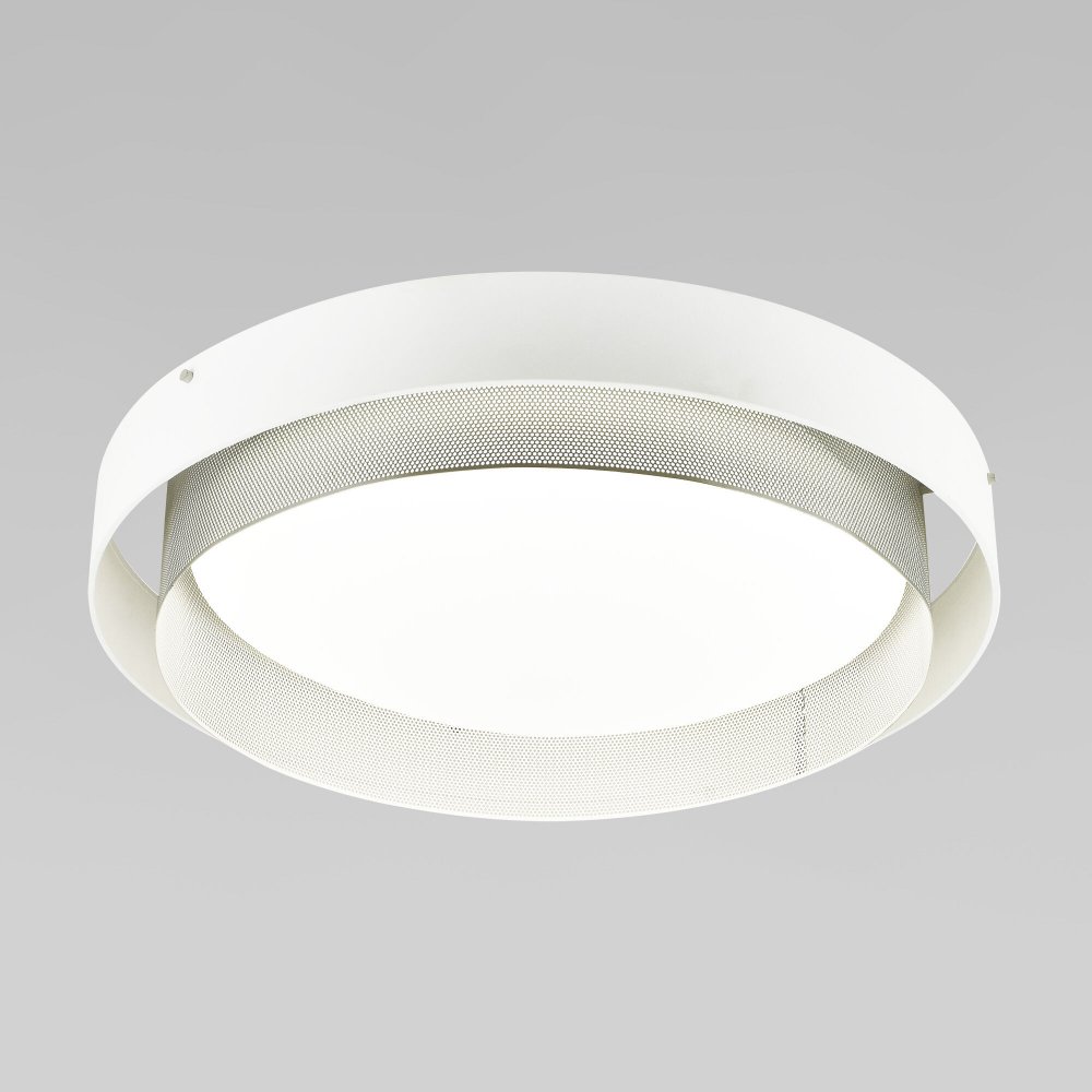 Умный круглый потолочный светильник 50Вт 3300,4200,6500К белый/серебро «Imperio» 90287/1 белый/серебро Smart