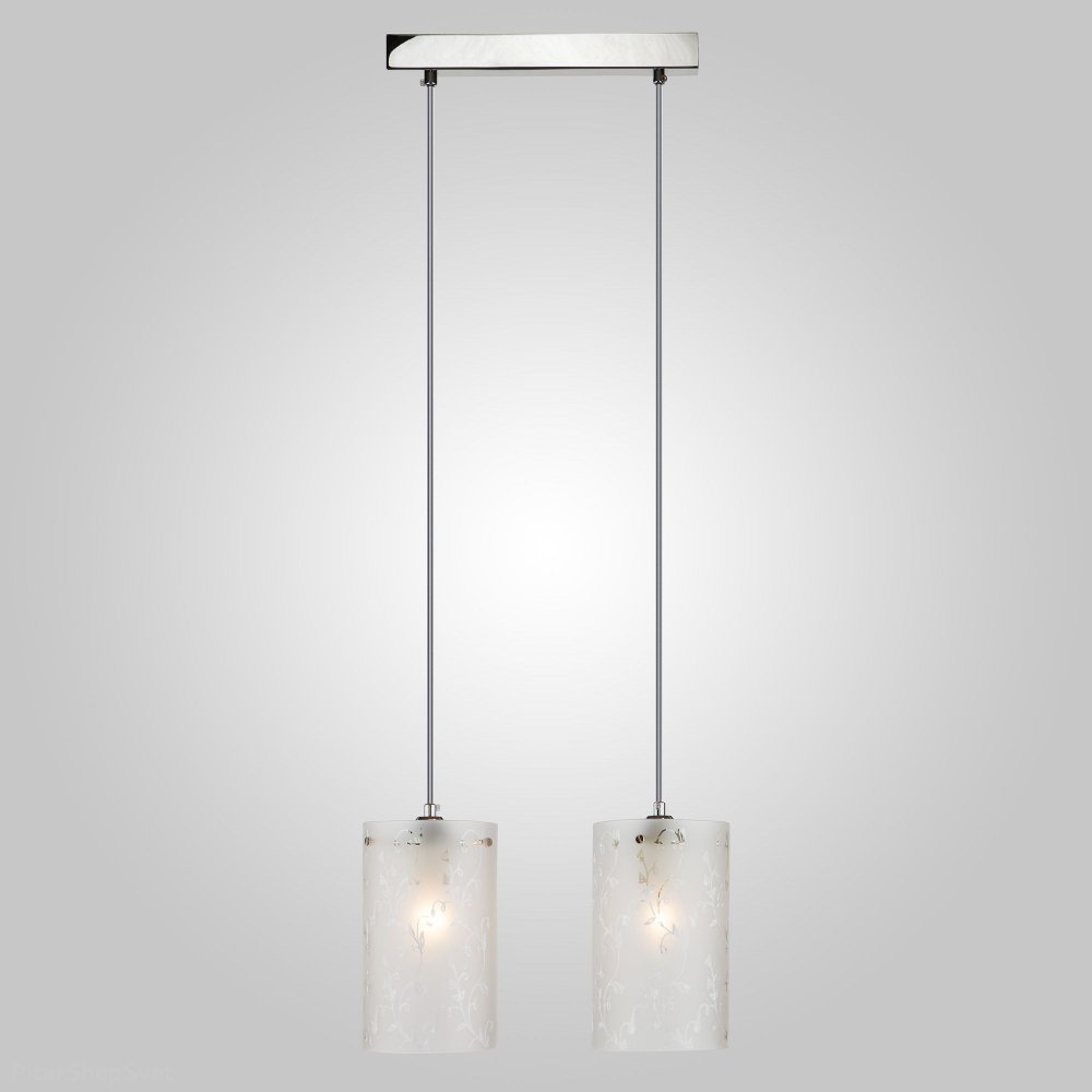 Двойной подвесной светильник «Melia» 1129/2 хром