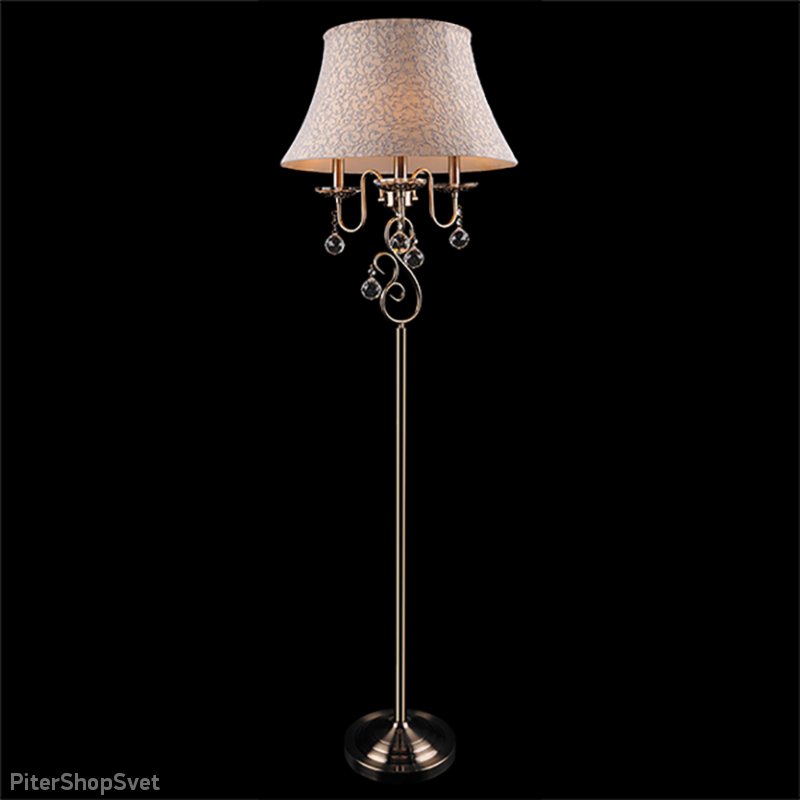 Торшер «Anven» 3294/3F античная бронза Strotskis