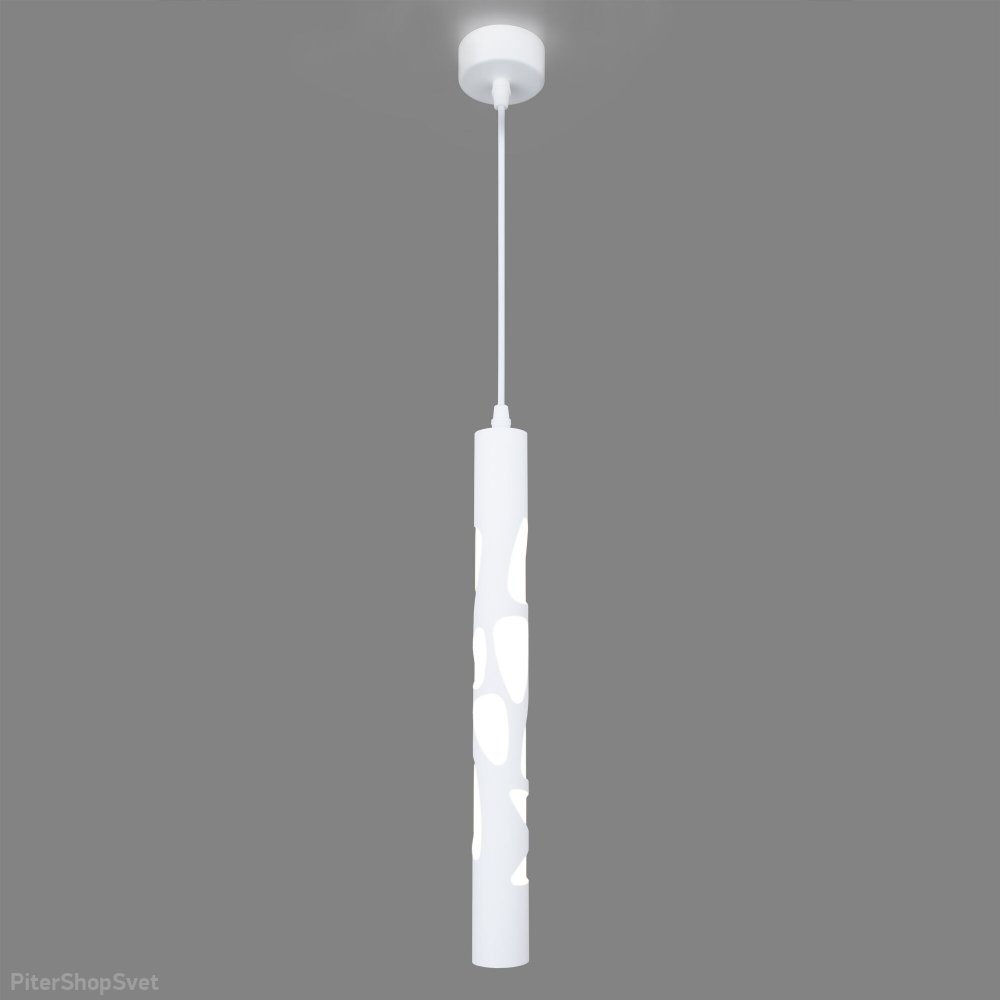 Белый подвесной светильник цилиндр 12Вт 4200К DLR037 12W 4200K белый матовый