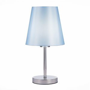 Настольная лампа с голубым абажуром «PERAMONE»