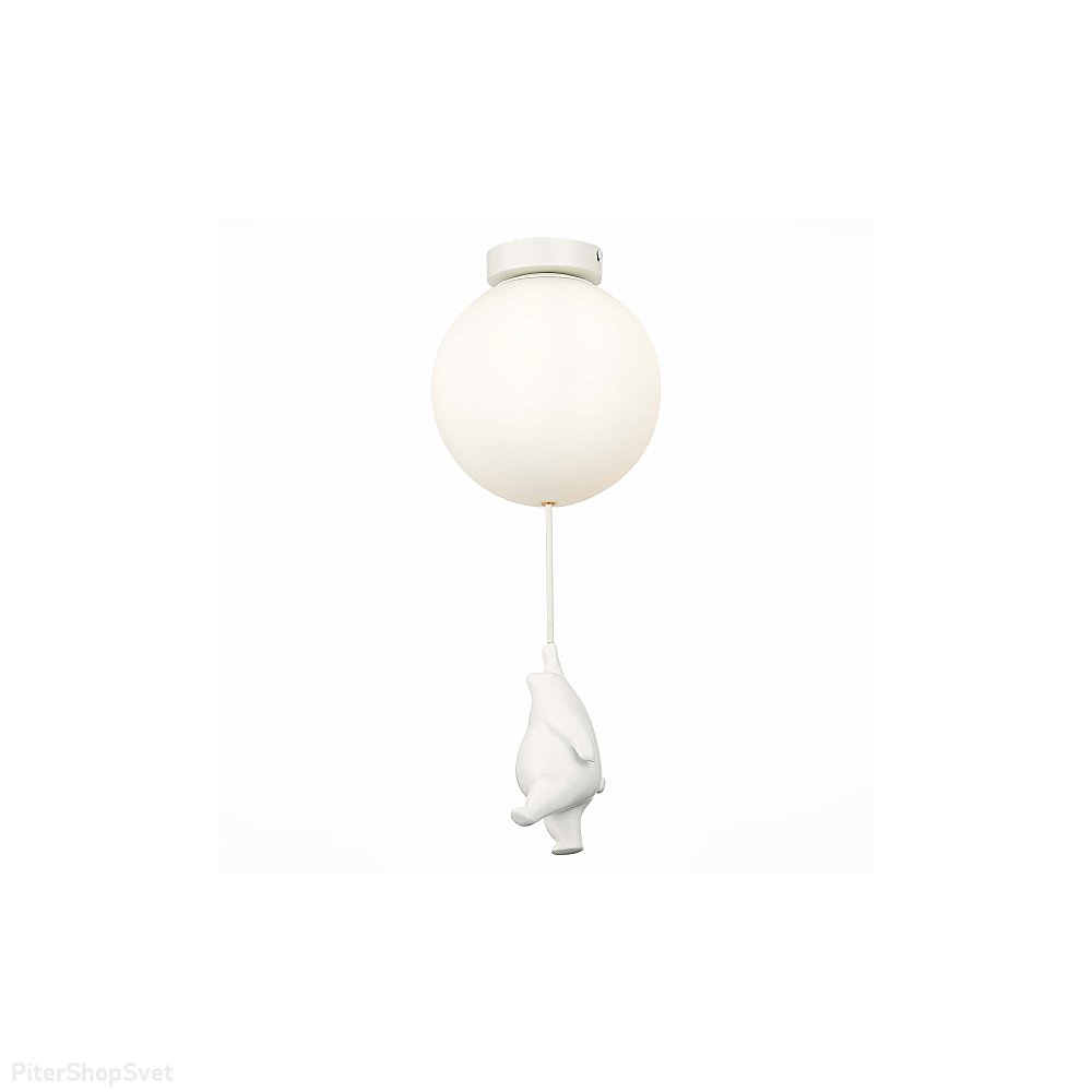 Потолочный светильник белый медведь на шаре «Modena» SLE115422-01
