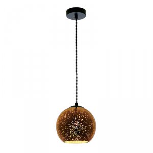 Подвесной светильник с голографическим эффектом «Galassia Copper»