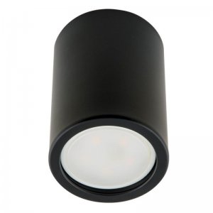 Чёрный накладной потолочный светильник цилиндр «Sotto»