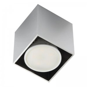 Накладной прямоугольный светильник серебряного цвета «Sotto»