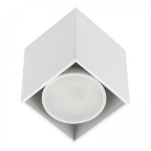 Белый накладной прямоугольный потолочный светильник «Sotto»