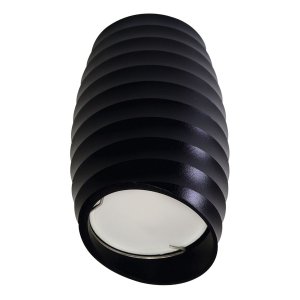 Чёрный накладной потолочный светильник «Sotto»