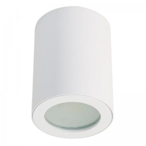Белый накладной потолочный светильник цилиндр IP44 «Sotto»