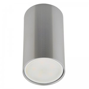 Накладной потолочный светильник цилиндр серебряного цвета «Sotto»