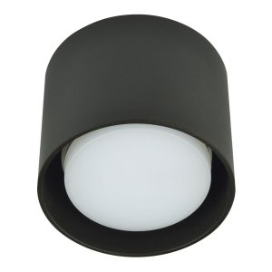 Чёрный накладной поворотный светильник «Sotto»