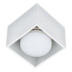Белый прямоугольный накладной потолочный светильник «Sotto»