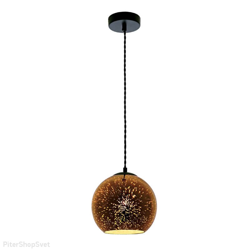 Подвесной светильник с голографическим эффектом «Galassia Copper» DLC-G432-1006
