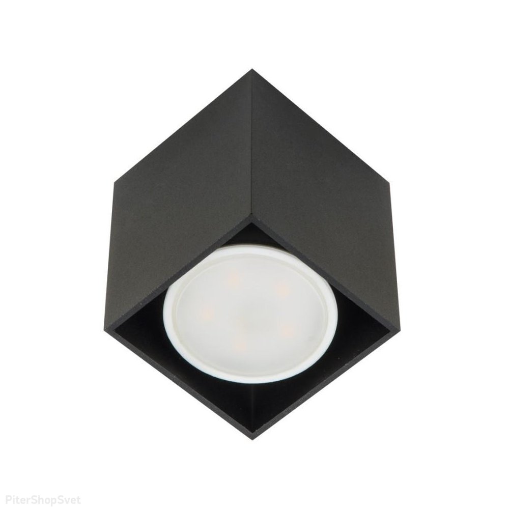 Чёрный накладной прямоугольный светильник «Sotto» DLC-S602 GU10 Black