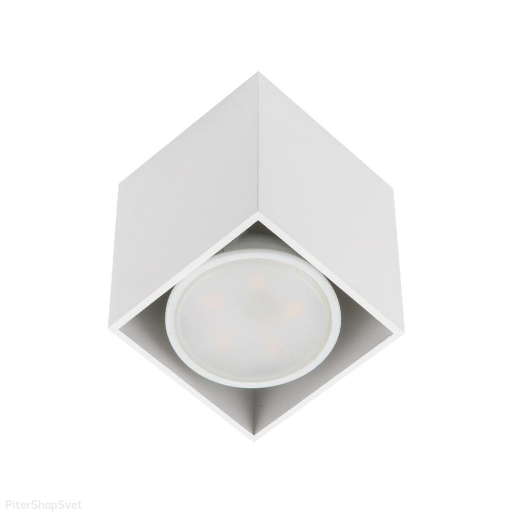 Белый накладной прямоугольный потолочный светильник «Sotto» DLC-S602 GU10 White