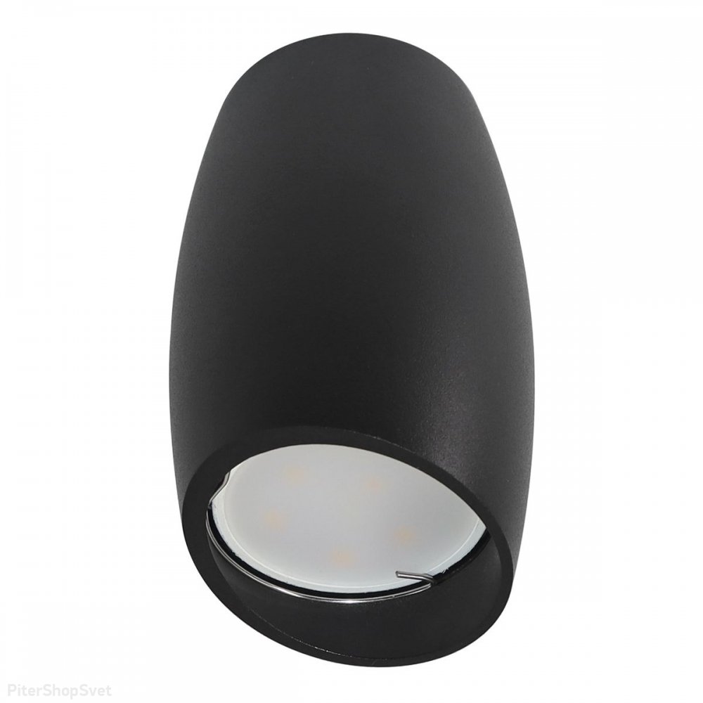 Чёрный накладной потолочный светильник бочонок «Sotto» DLC-S603 GU10 Black
