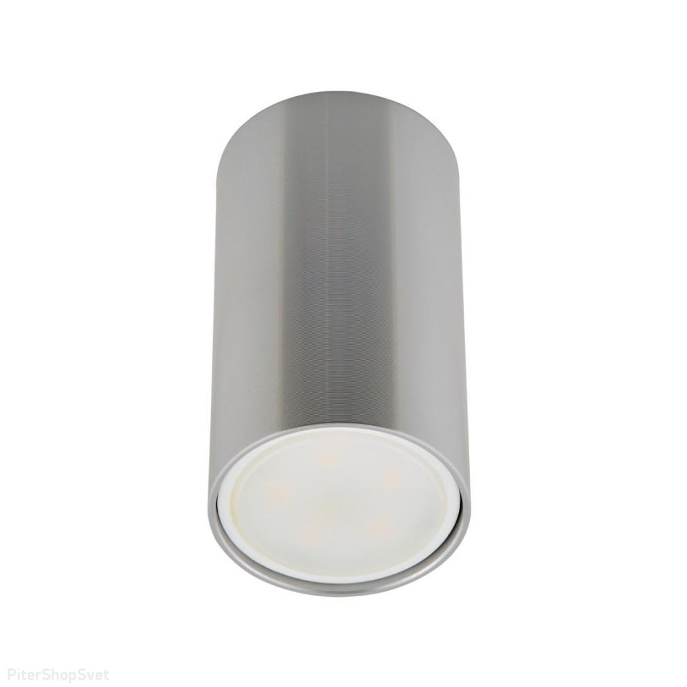 Накладной потолочный светильник цилиндр серебряного цвета «Sotto» DLC-S607 GU10 Silver