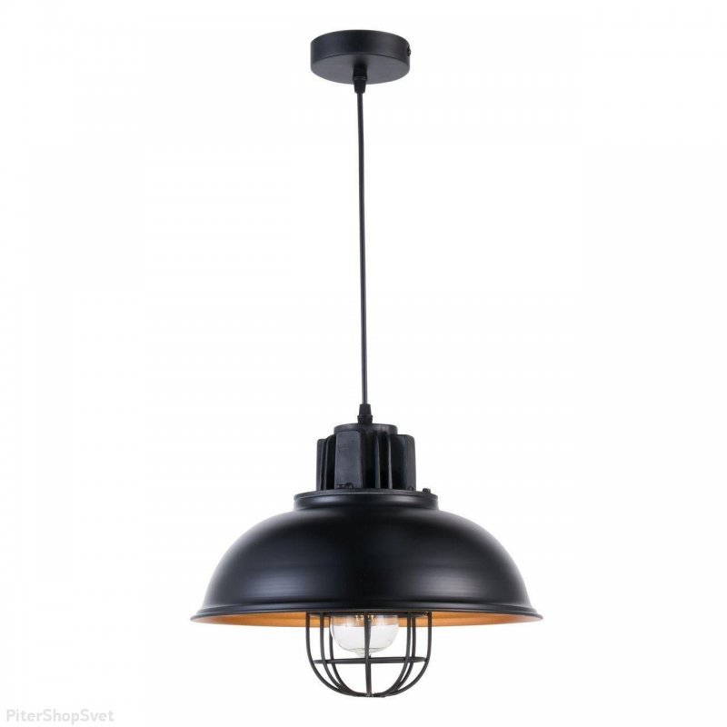 Подвесной светильник с сеткой на лампочке «Vintage» DLC-V304 E27 Black