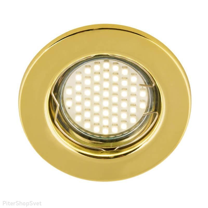 Встраиваемый светильник золотого цвета «Arno 104» DLS-A104-2001