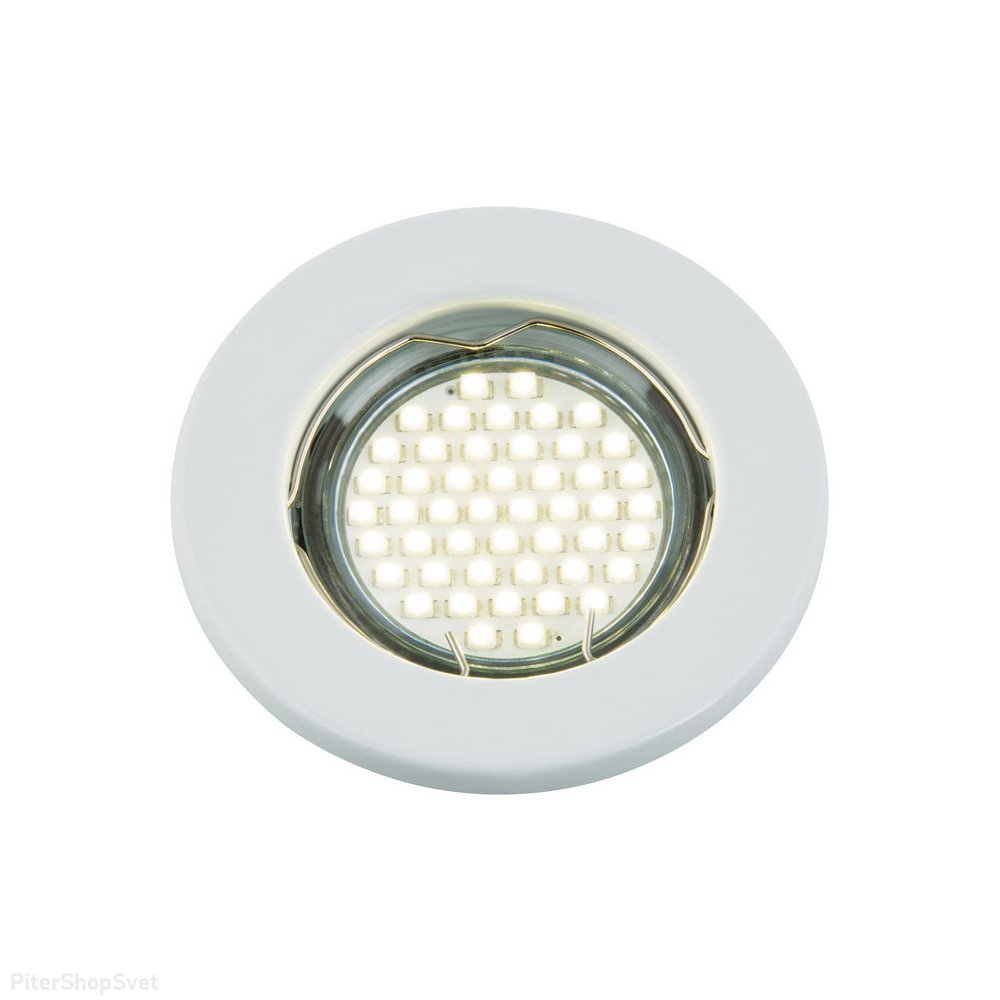 Белый круглый встраиваемый светильник «Arno» DLS-A104 GU5.3 WHITE
