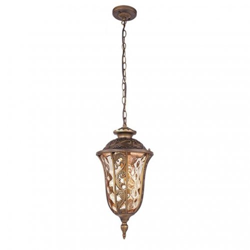 Уличный подвесной светильник в форме капли с металлическим узором 1495-1P Luxus Favourite