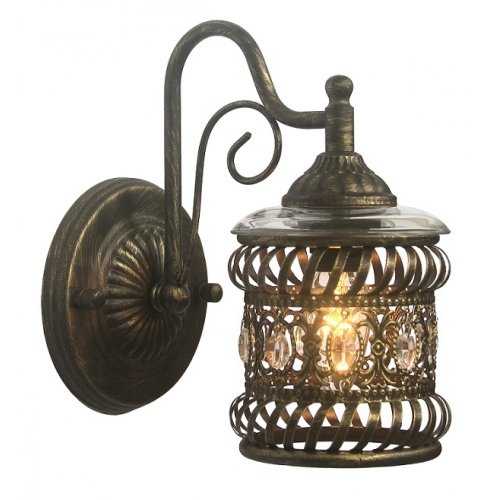 Настенный светильник из металла с хрусталем 1621-1W Arabia Favourite