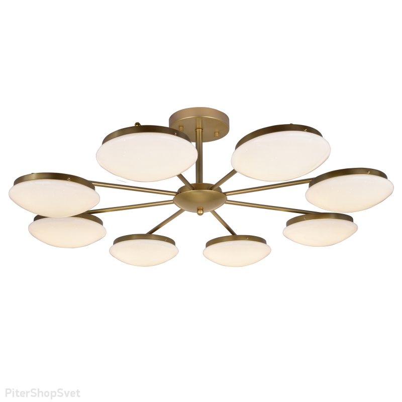 Люстра на штанге 144Вт с пультом «Ledante» 2476-8P