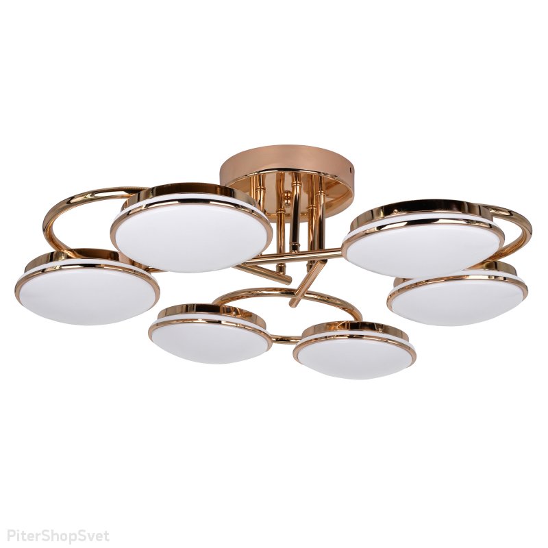 Люстра 108Вт с пультом «Ledante» 2477-6U