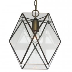 Стеклянный светильник геометрической формы 1628-1P «Shatir»