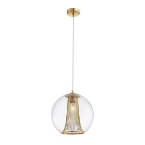 Подвесной светильник шар Ø30см с декоративными цепочками внутри «Funnel»