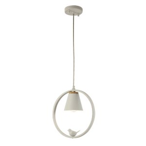 Белый подвесной светильник с птичкой «UCCELLO»